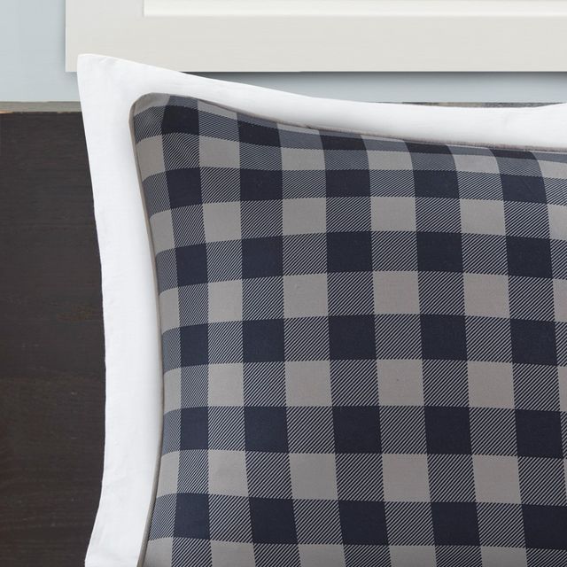 Olliix by Intelligent Design Oxford Navy Full/Queen Reversible Comforter Set-4
