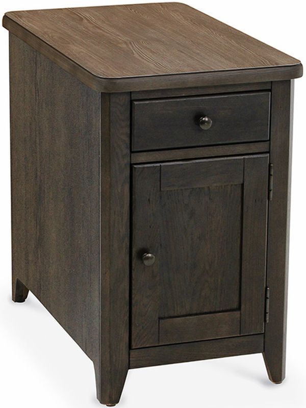Peters-Revington™ Casual Choices™ Light Gray Chairside Cabinet with Dark Gray Base-0