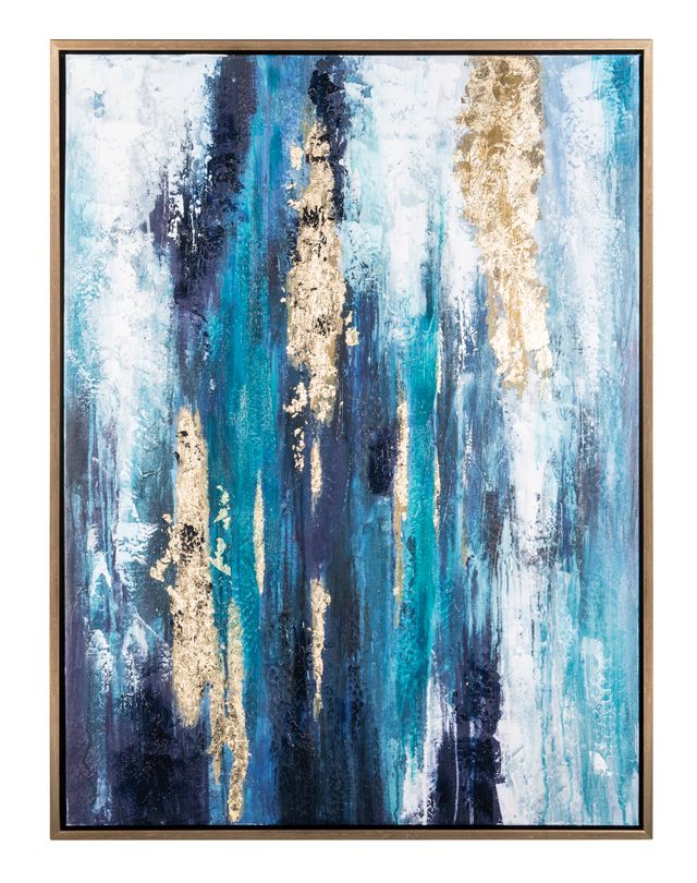 Signature Design by Ashley® Dinorah Teal Blue Wall Art-0