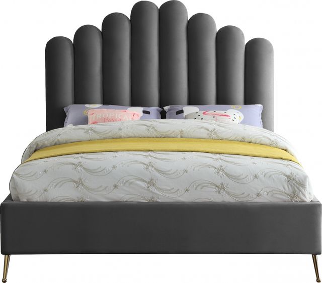 Meridian Furniture Lily Grey Queen Bed-1