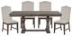 American Wholesale Furniture Victoria 5-Piece Oak/White Dining Table Set-0