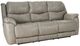 HomeStretch Galaxy Mushroom Double Power Reclining Sofa-0