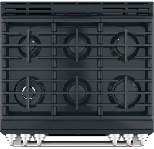 Café™ 30" Matte Black Slide-In Gas Range-8