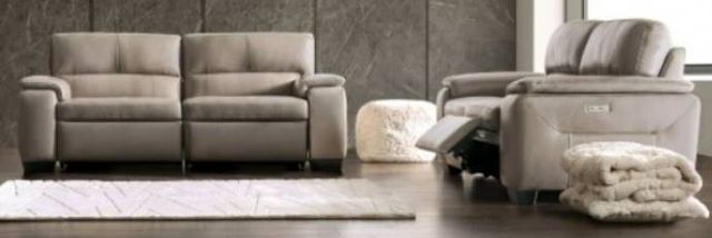 Furniture of America® Balderico 2-Piece Taupe Power Sofa Set-1