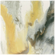 Olliix by Madison Park Blissful Yellow Abstract Gel Coat Canvas with Silver Foil Embellishment-0