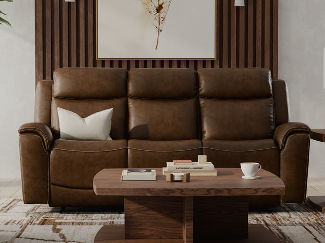 Cork Leather Power Sofa-1