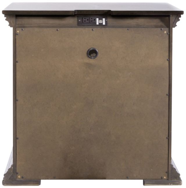 Liberty Furniture Big Valley Brownstone Nightstand with Charging Station-4