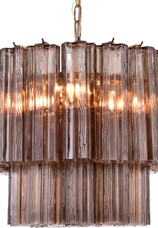 Dovetail Furniture Elcroft Smoke Chandelier-1
