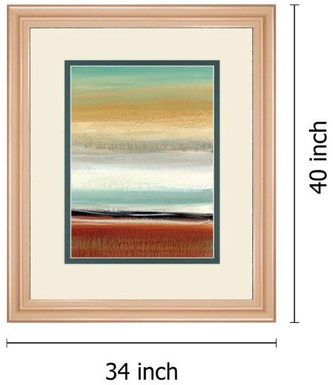 Classy Living Tesla, C Horizon Lines 34'' Wall Art-2