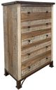 International Furniture© Antique Brown Chest-0