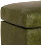Smith Brothers Customizable 516 Leather Ottoman with Casters -1