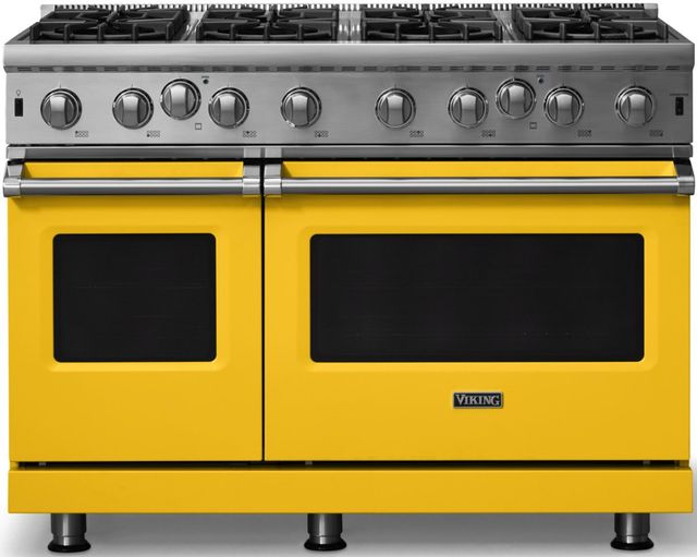 Viking® 5 Series 48” Daffodil Pro Style Liquid Propane Gas Range-0