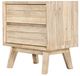 LH Home Gia Light Driftwood 1-Drawer Nightstand -0