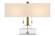 Currey & Company Chiara Clear/Antique Brass Table Lamp-1