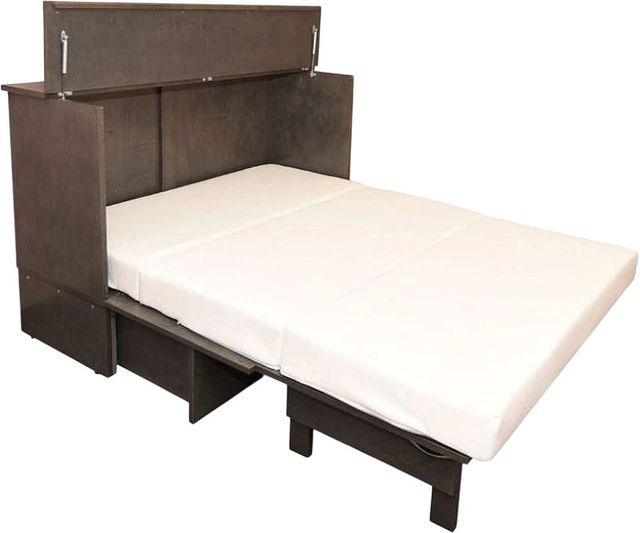 CabinetBed Inc.™ Deluxe Stanley Brown Queen Cabinet Bed-0