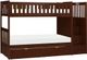 Homelegance® Rowe Dark Cherry Youth Twin/Twin Step Bunk Storage Bed-0