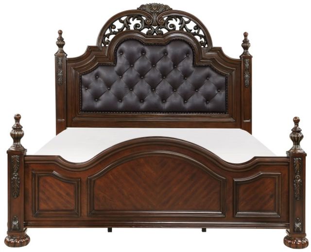 Homelegance® Adelina Brown Eastern King Panel Bed-2