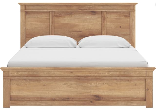 Signature Design by Ashley® Fenderport Tan King Panel Bed-1