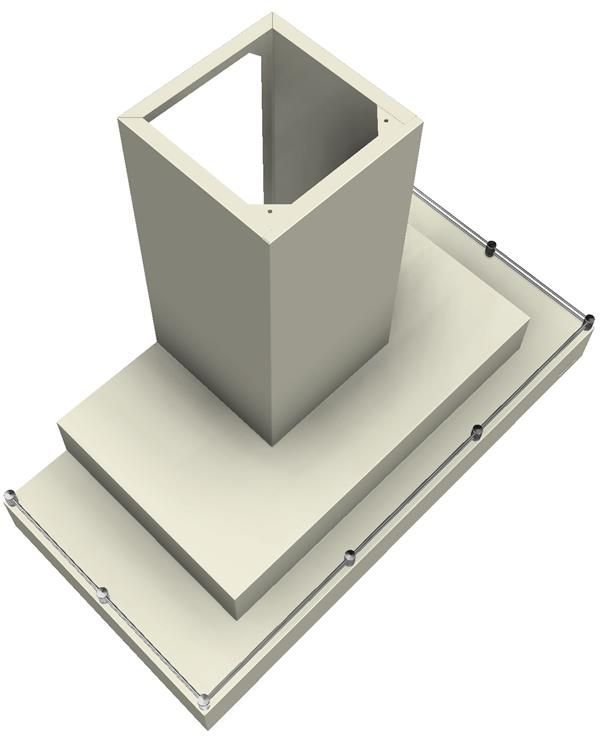 Vent-A-Hood® 42" Biscuit Contemporary Wall Mount Range Hood-1