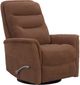 Parker House® Gemini Snazzy Terracotta Manual Swivel Glider Recliner-0