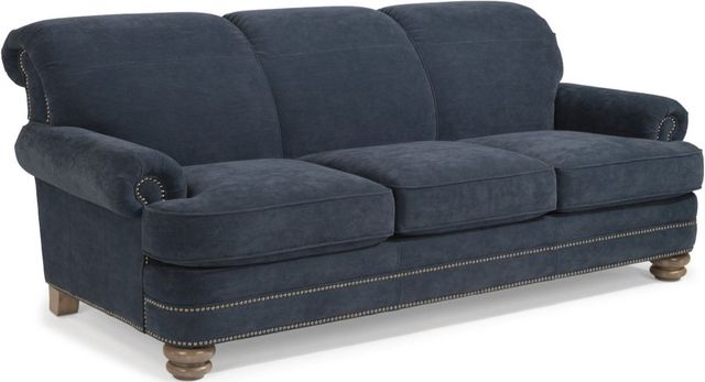 Flexsteel® Bay Bridge Dark Blue Sofa-0
