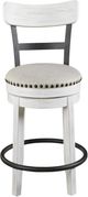 Signature Design by Ashley® Valebeck White Swivel Barstool-1