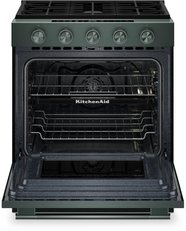 KitchenAid® 30" 5-Burner Juniper Slide-In Gas Range-1