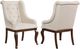 Coaster® Brockway 2-Piece Cream/Antique Java Arm Chairs-4