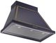 Ilve® Nostalgie II Noblesse 36" Midnight Blue Wall Mounted Range Hood with Burnished Trim-1