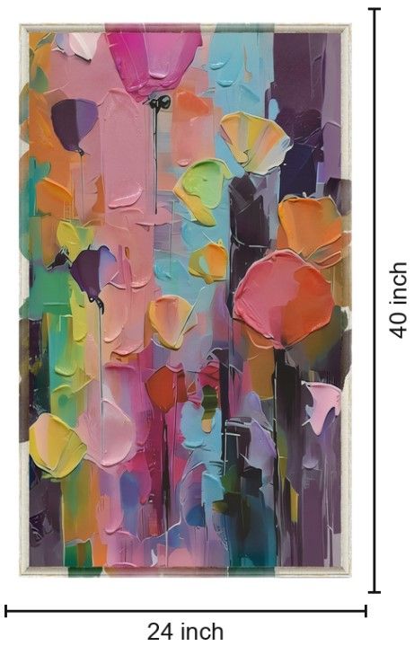 Classy Living Vibrant Flower Painting l Wall Art-2
