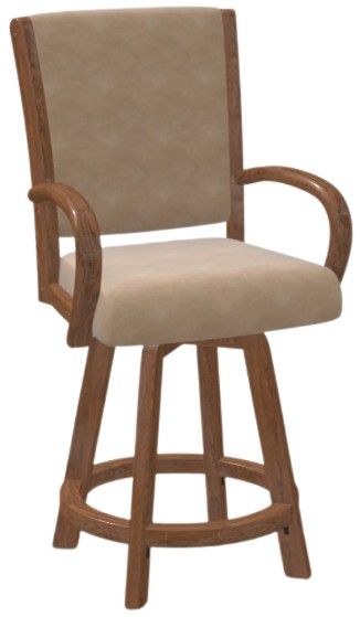 Chromcraft Customizable Camryn Counter Height Swivel Dining Stool-3