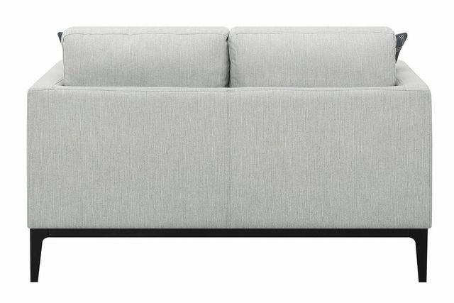 Coaster® Apperson Light Grey Cushioned Back Loveseat-2