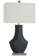Stylecraft Matte Black Layered Table Lamp -0