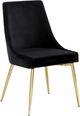 Meridian Furniture Karina Black/Gold Velvet Dining Chair-0