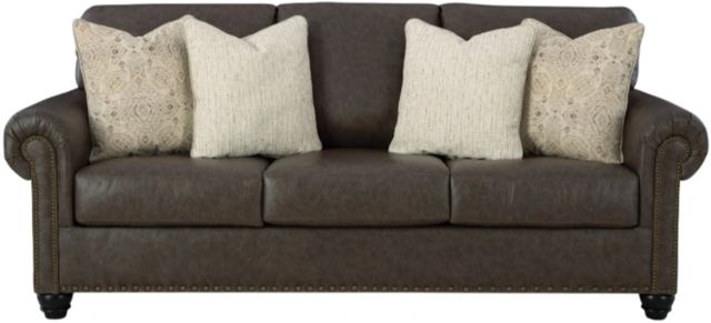 Benchcraft® Roxmere Umber Queen Sofa Sleeper-1