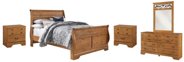 Signature Design by Ashley® Bittersweet 5-Piece Light Brown Queen Sleigh Bed-0
