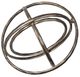 A & B Home Armillary Black/Gold Orb Sculpture-1