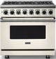 Viking® 7 Series 36" Pure White Pro Style Dual Fuel Range-2