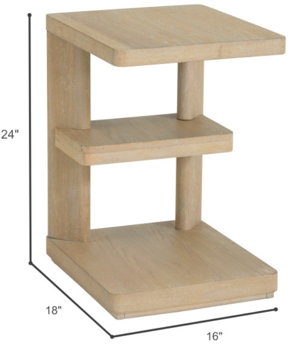 Emerald Home Pacific Grove Chairside Table - Thumbnail 3