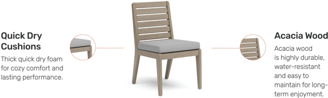homestyles® Sustain Gray Outdoor Dining Chair Pair-4