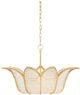 Currey & Company Bunny Williams Bebe Clear/Contemporary Gold Leaf Chandelier-3