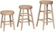 John Thomas Furniture® Customizable Select Scoop 3-piece Swivel Stool Set-0