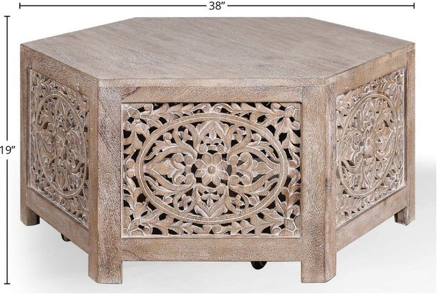 Parker House® Crossings Eden Toasted Tumbleweed Cocktail Table-3