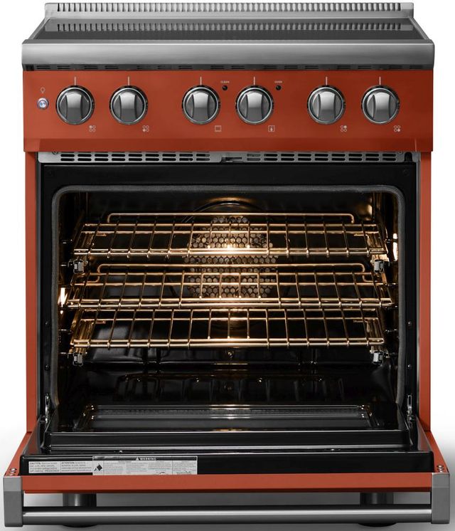 Viking® 5 Series 30" Spiced Cider Pro Style Induction Range with Polished Chrome Trim-1