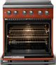 Viking® 5 Series 30" Spiced Cider Pro Style Induction Range with Polished Chrome Trim-1
