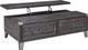 Signature Design by Ashley® Todoe Dark Gray Lift Top Cocktail Table-4