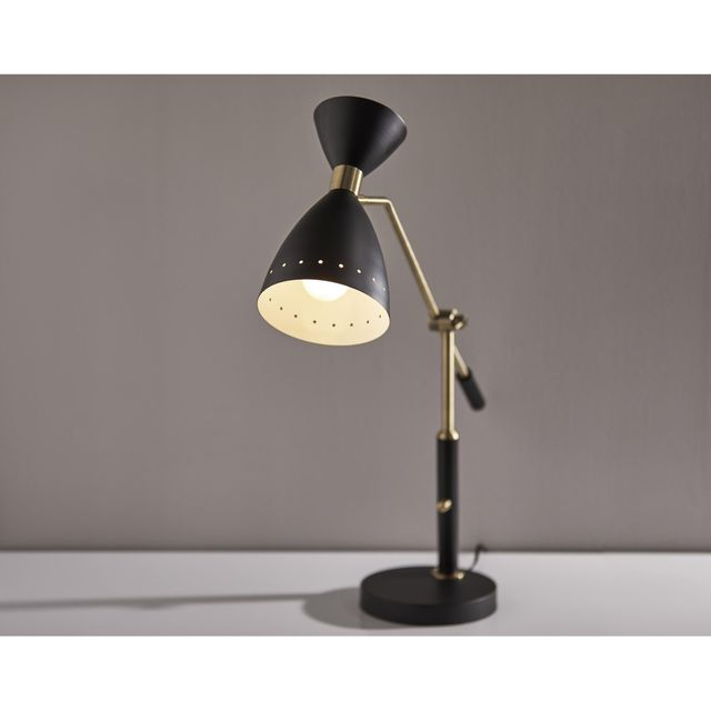 Adesso® Oscar Black Adjustable Desk Lamp-1
