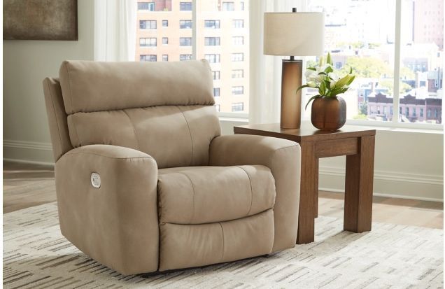 Signature Design by Ashley® Next-Gen DuraPella Sand Power Recliner with Adjustable Headrest-0