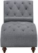 Mazin Furniture Bonne Gray Chaise with Pillow-1