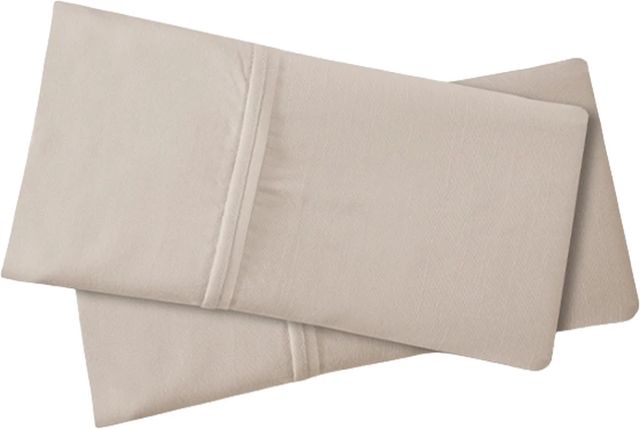 BEDGEAR® Hyper-Linen™ 2-Piece Medium Beige Queen Pillow Case Set-1